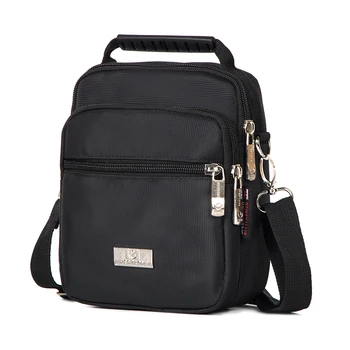 

Small Shoulder Bags Mens Card Bag Casual Man Business Messenger Nylon Travel Black Crossbody Flap Mobile phone package 21041