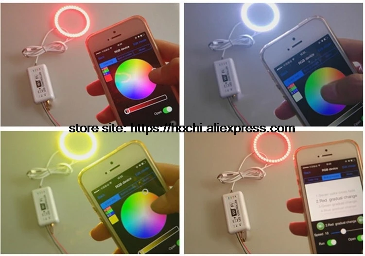 HochiTech отличный RGB многоцветный набор колец halo автомобильный Стайлинг для Acura TSX 2009