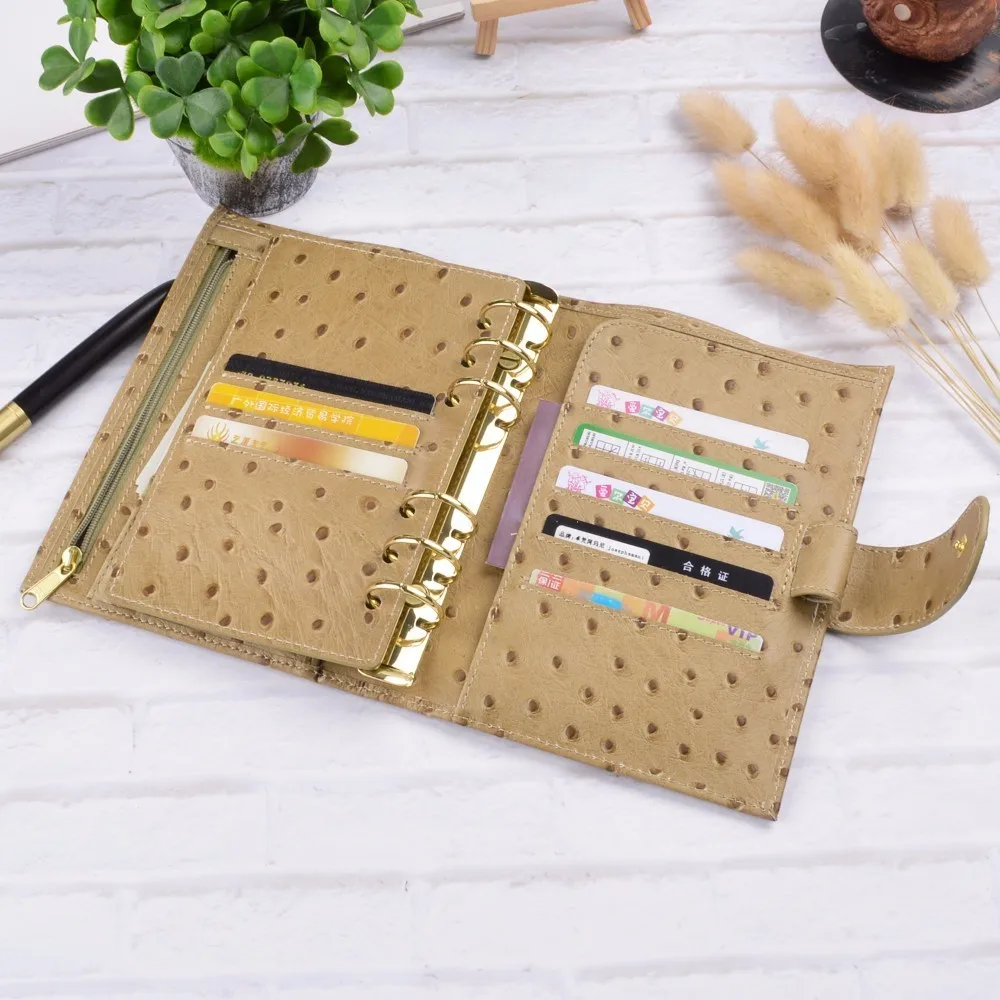 Buy Genuine Leather Binder Rings Notebook Personal