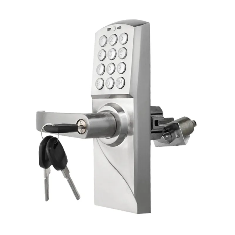 Electronic Code Door Lock Smart Digital Keypad Password Key Stainless Steel Single Latch lk717BS