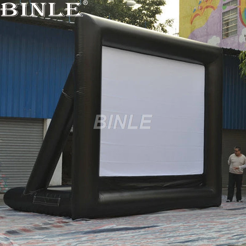 Customized 6x4mH large outdoor inflatable movie screen inflatable