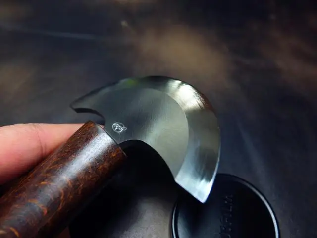 

high quality Leather Cutting Knife With Wood Handle for leather Craft Tool HSS steel