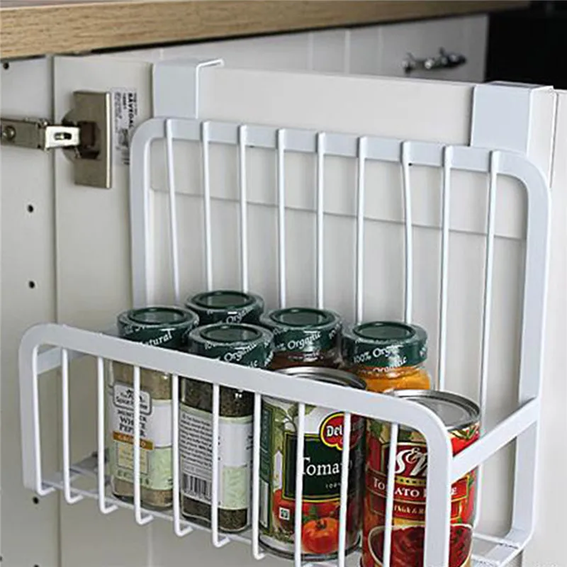 

Kitchen tools food storage shelves seasoning container rack storage organizer holder stand for icebox with wall hook