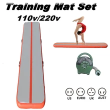 3 м x 1 м x 10 см надувной воздушный тренировочный гимнастический коврик оборудование для тренировок фитнес-йога коврик для упражнений складной