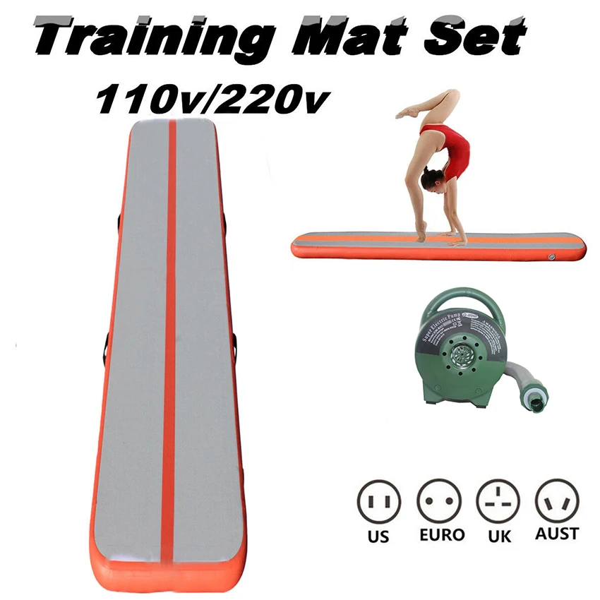  3mx1mx10cm Inflatable Air Track Gymnastics Mat Equipment Workout Exercise Fitness Yoga Mat Exercisi