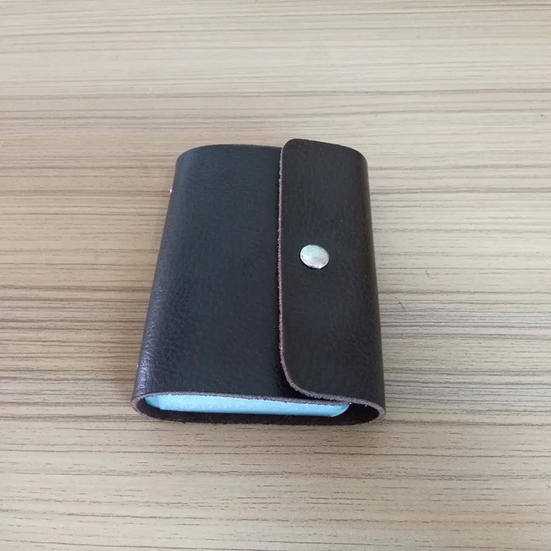 Genuine Leather Card Holder Men's Business Card Holder Women Card ID Holders For Cards Hasp Cow Leather Cardholder Card Wallet (25)