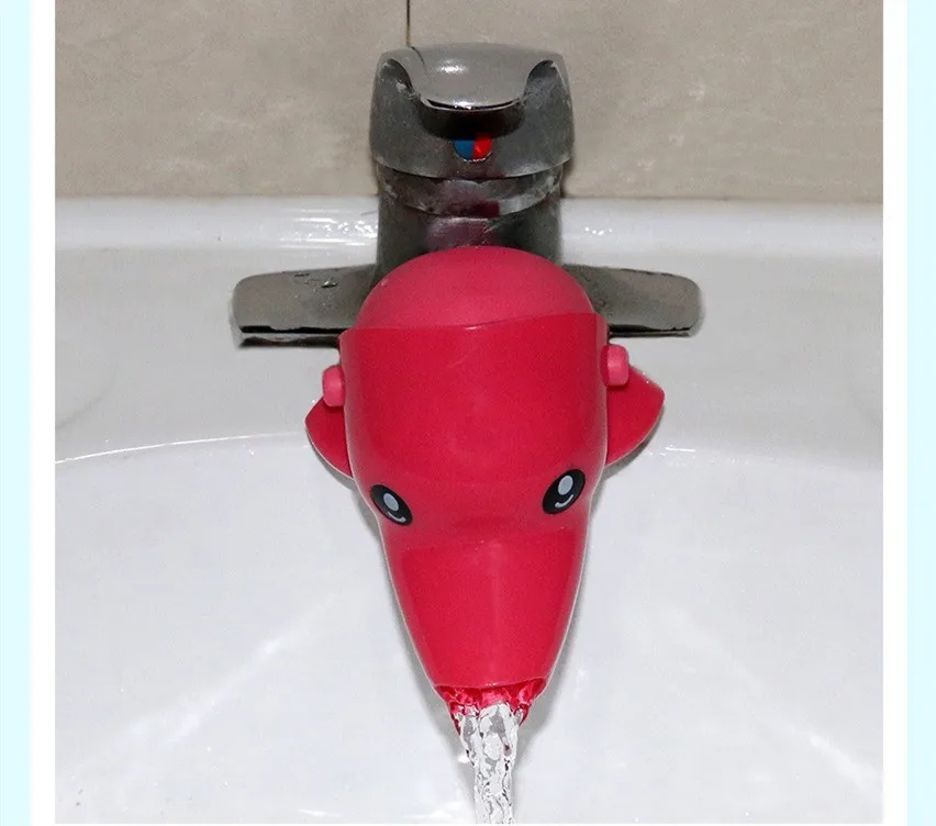 Детская ручная стирка extender руководство раковина для мытье рук кран Расширение Комплект - Цвет: dolphin