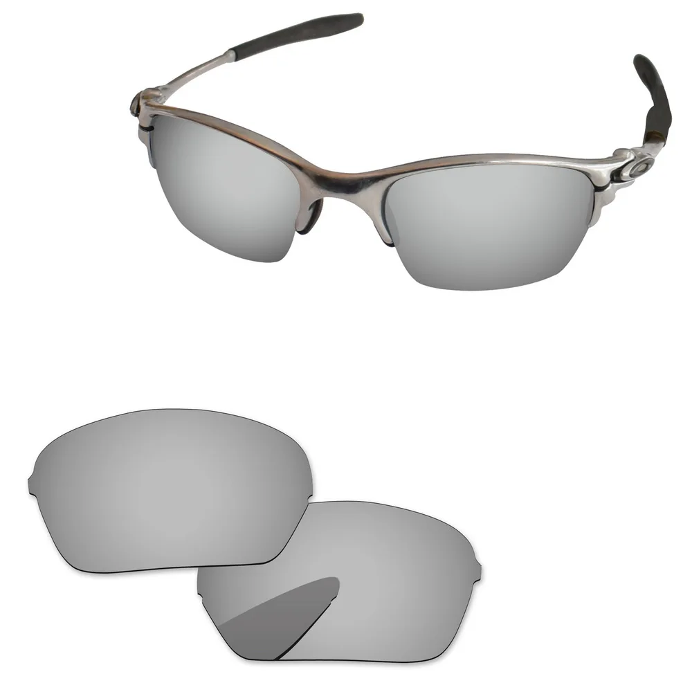Хромированное зеркало поляризованные Сменные линзы для половины X Солнцезащитные очки Рамка 100% UVA и UVB Защита
