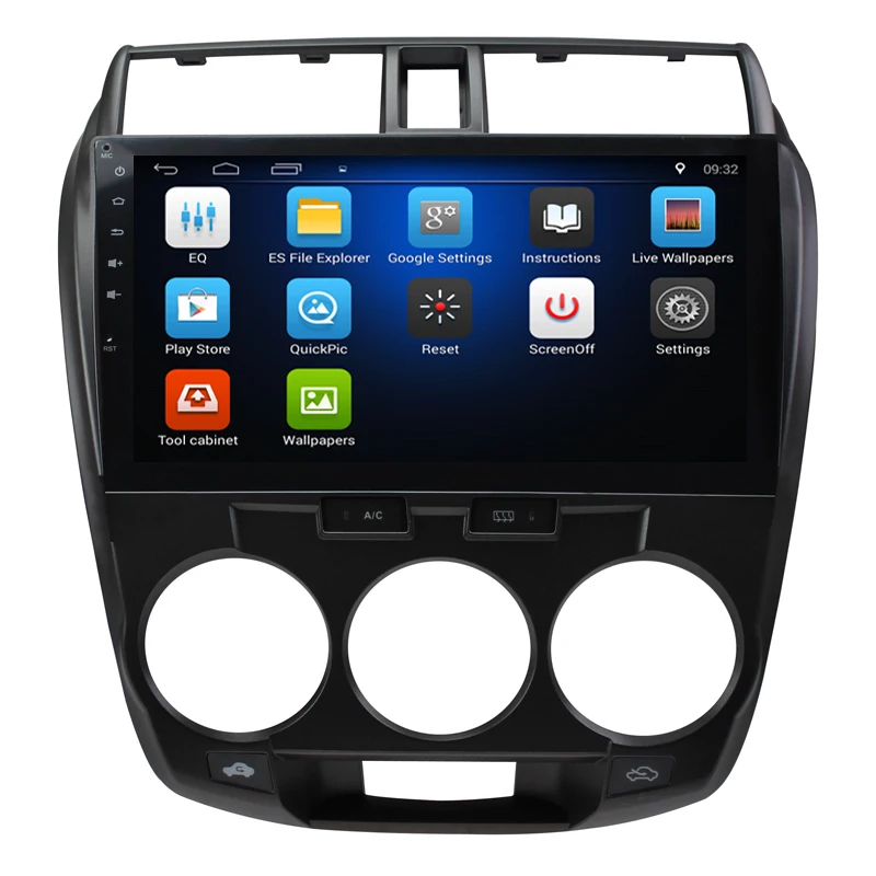 Top 10.2 inch Quad Core Android 8.1 1G RAM 16G ROM Car Radio for Honda City 2008-2012 with GPS Navigation steering wheel Free map 2 Top 10.2 inch Quad Core Android 8.1 1G RAM 16G ROM Car Radio for Honda City 2008-2012 with GPS Navigation steering wheel Free map 2