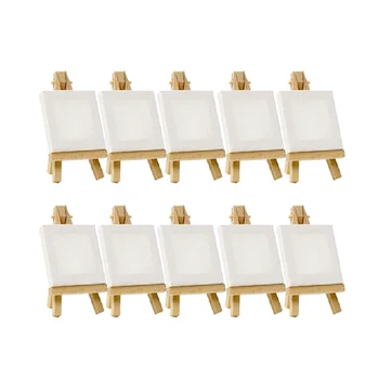 

10PCS Mini Canvas Panel Cute Durable Small Party Supplies Decoration Gift Sketchpad Settings