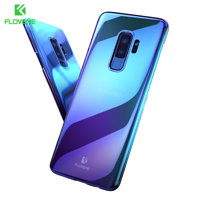 

FLOVEME For Samsung S7 S7 Edge A5 A3 2016 2017 Case Gradient Blue-Ray Light Plastic PC Plating Cases For Samsung A3 A5 2016 2017