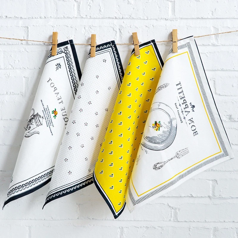 European Luxury Placemat Printed Napkin Non Slip Insulation Cotton