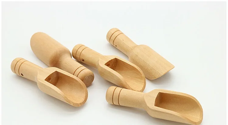 Мини деревянная кофейная/чайная ложка для ванны соленая столовая посуда
