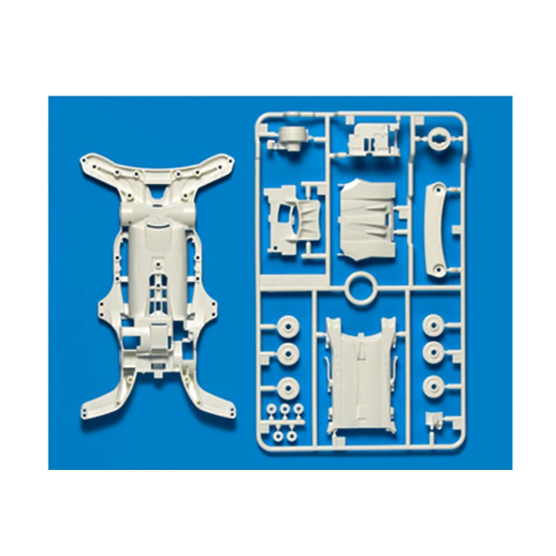 Tamiya 95251 1/32 мини 4WD JR AR усиленный белый шасси | Игрушки и хобби
