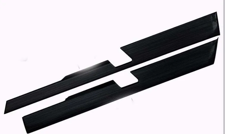  6x Stainless Inner Door Dota Anti-Kick protector Cover Trim For Toyota Prado FJ150 10-2016 black