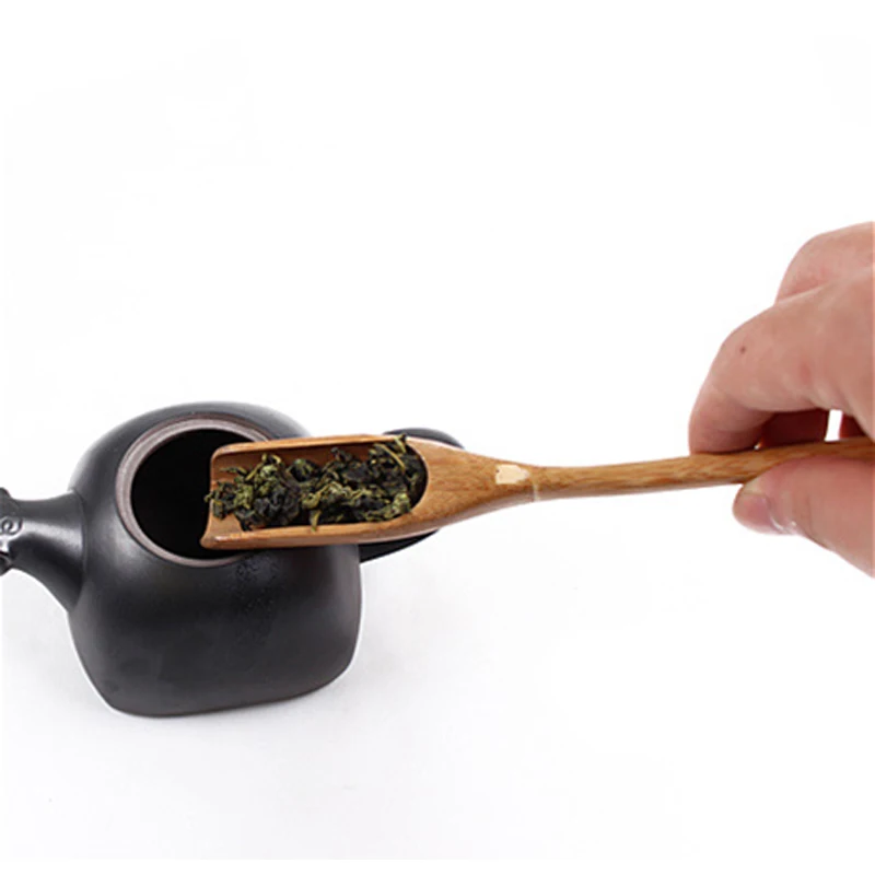 Handmade Natural Bamboo Tea Scoop KungFu Tea Spoon Plastic Puer Shovel