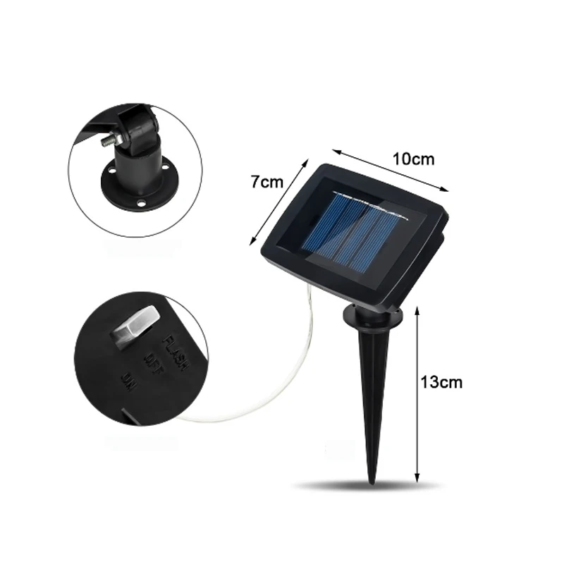 LED Solar String Lights Outdoor Waterproo Solar Lamp Power LED String Fairy Lights Solar Garlands Garden Christmas 3.8M 10LEDS (4)