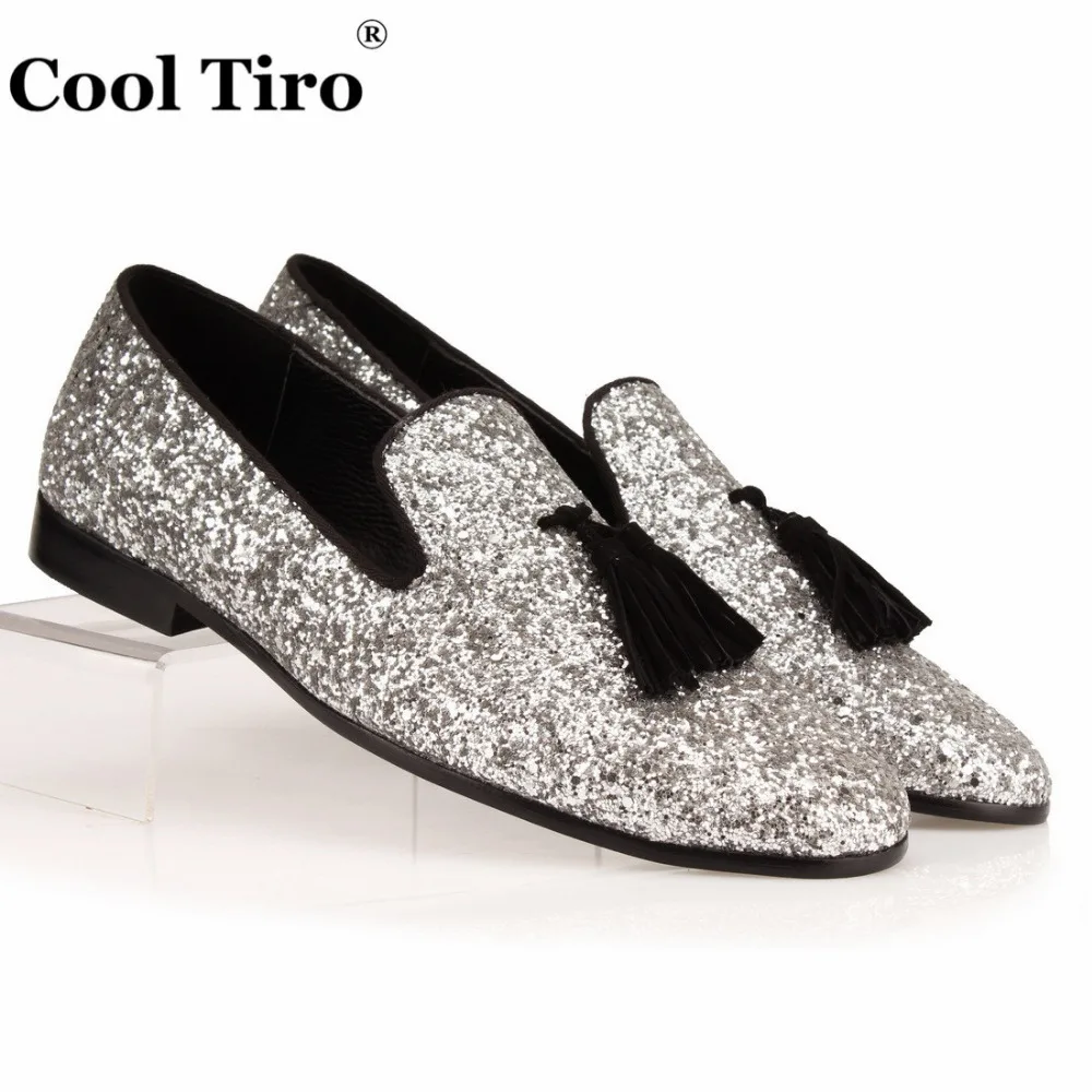 men's sequin loafers