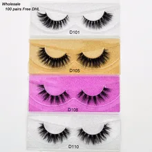 DHL 100 пар Visofree ресницы 3D норковые ресницы ручной работы норковые драматические ресницы 68 стилей безжалостные ресницы многоразового применения