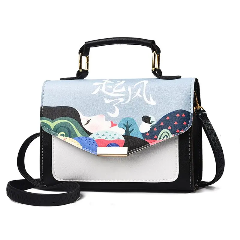 

2019summer Spring NewSimple Fashion Women Shoulder Bag Flap Designer Ladybags Pattern Ladies Messenger Bags NK122