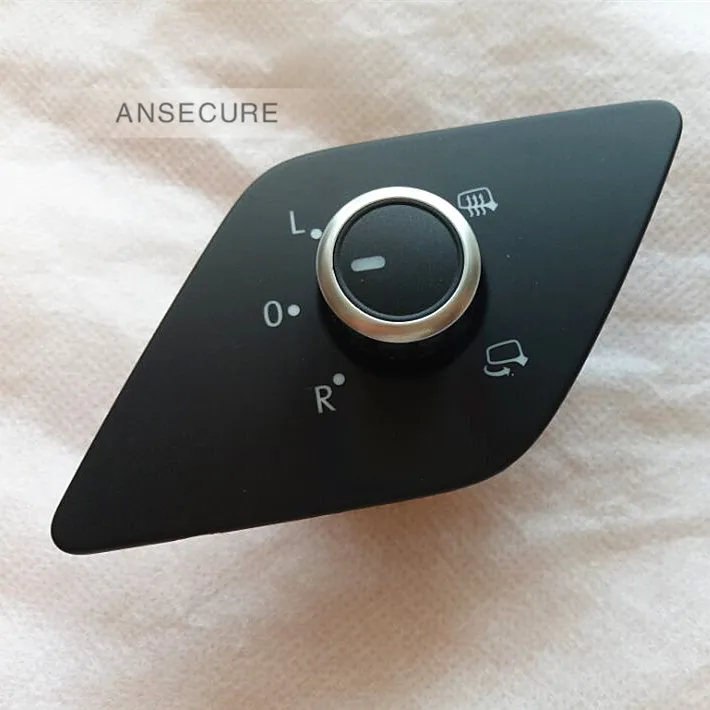 Chrome Side Mirror Adjust Switch Knob With folding heating FOR VW