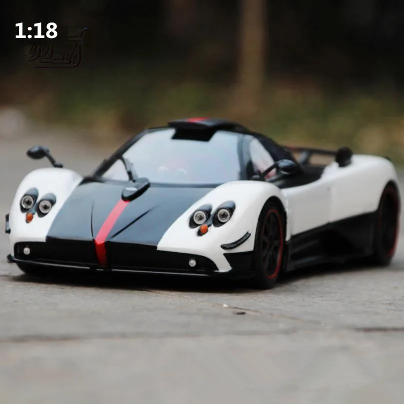 Высокая имитация Pagani Zonda модель автомобиля 1:18 передовая Коллекция игрушечных автомобилей из сплава, литая металлическая модель, 2 открытые двери