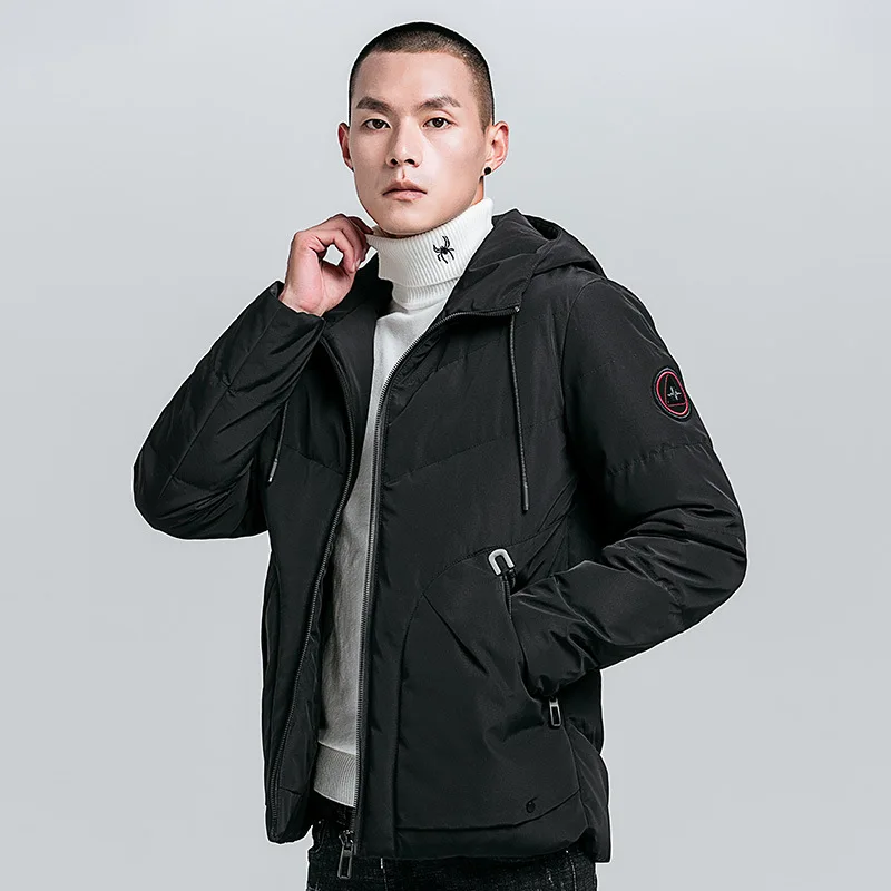 GustOmerD брендовая зимняя куртка для мужчин одежда 2018 повседневное теплые с капюшоном модное зимнее пальто парка верхняя одежда пальт