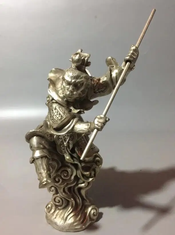 

Collection archaize white copper Monkey King crafts statue