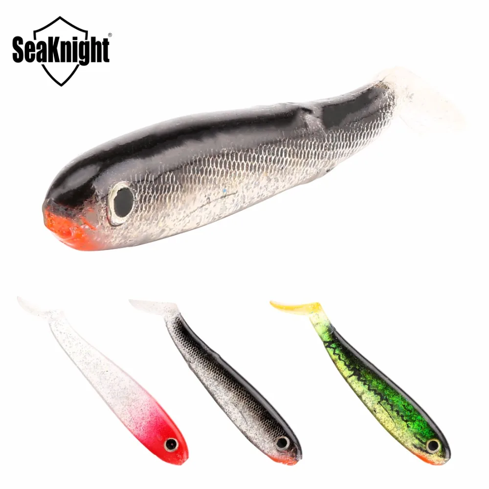 6 шт./лот SeaKnight 3 дюйма/76 мм 7 4 г Мягкая приманка SL013 T Tail рыболовные приманки