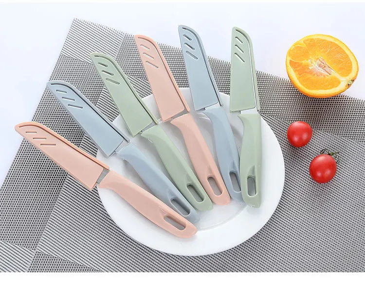 1 шт., скандинавский стиль, мини нож из нержавеющей стали, ручка, керамический нож для очистки овощей, бытовой нож для очистки фруктов, кухонные ножи, аксессуары