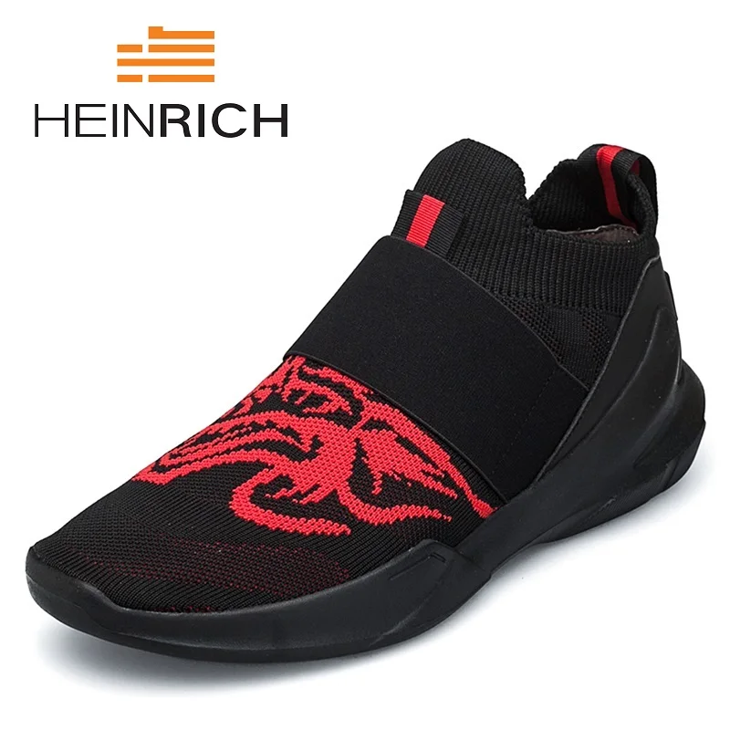 

HEINRICH 2018 Spring/Autumn New Models Men Shoes Fashion Comfortable Youth Casual Shoes Male Soft Mesh Lazy Shoes Tenis Branco