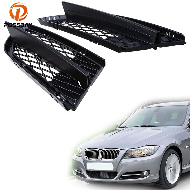 

POSSBAY Car Fog Light Front Bumper Side Lower Grille Vent for BMW 3-Series E91 Touring 2008 2009 2010 2011 2012 Facelift
