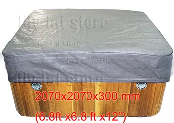 

hot tub cover cap and whirlpool cover bag 2070x2070x300 mm (6.8 ft. x 8.7 ft. x 12 in.) vary shape and size can be cutomized