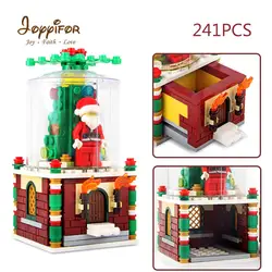 Joyyifor 36004 Рождественский подарок 241 шт. новый зимний праздник снежный шар Санта DIY модель здания комплект блоки подарки Детские игрушки