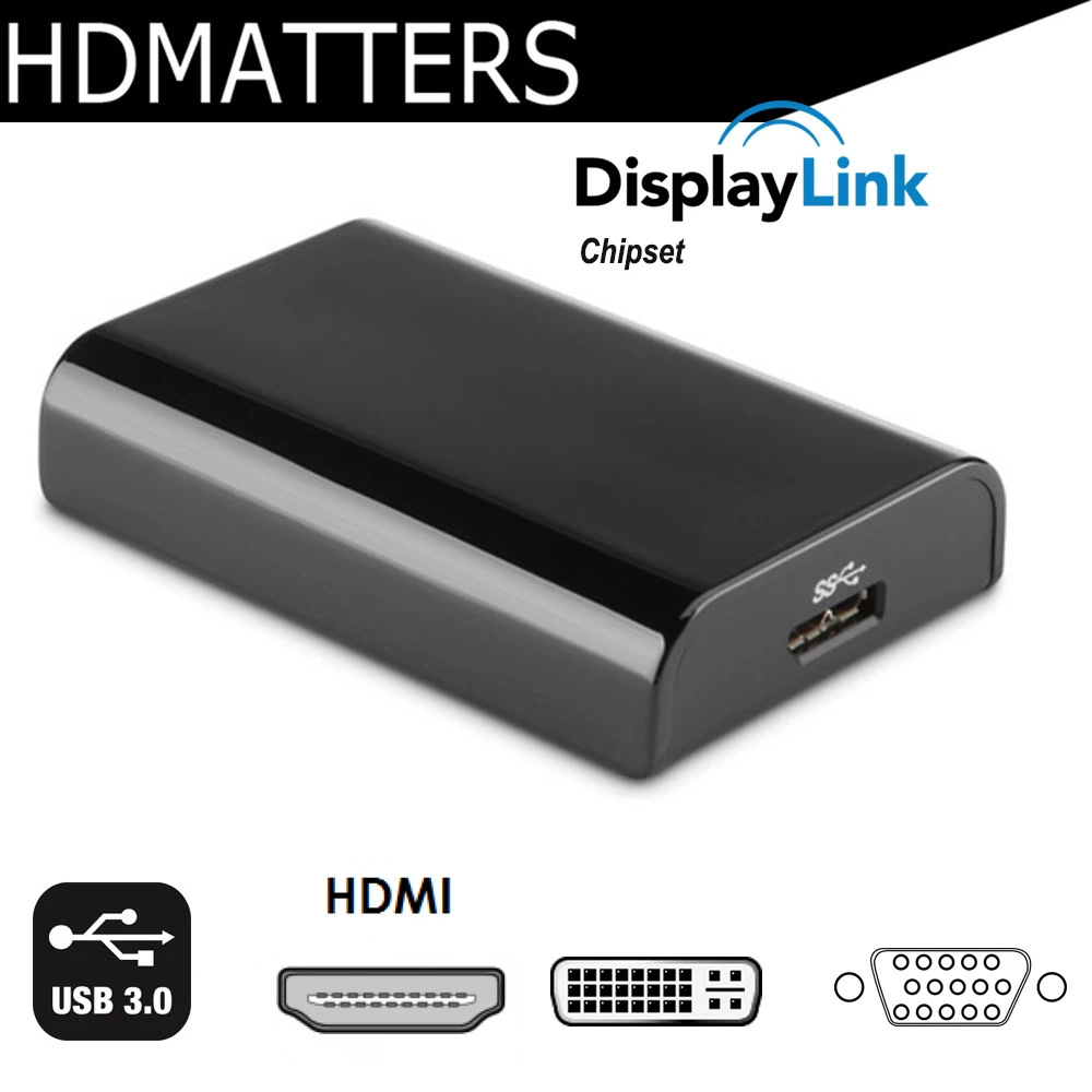 1080P USB 3,0 в HDMI конвертер USB 3,0 в HDMI DVI VGA видеоадаптер для windows 10/8/macbook air pro