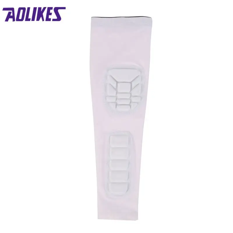 Gym Sports Arm Warmers Basketball Sleeves Honeycomb Anti-collision Non-slip Compression Elbow Pads Protector