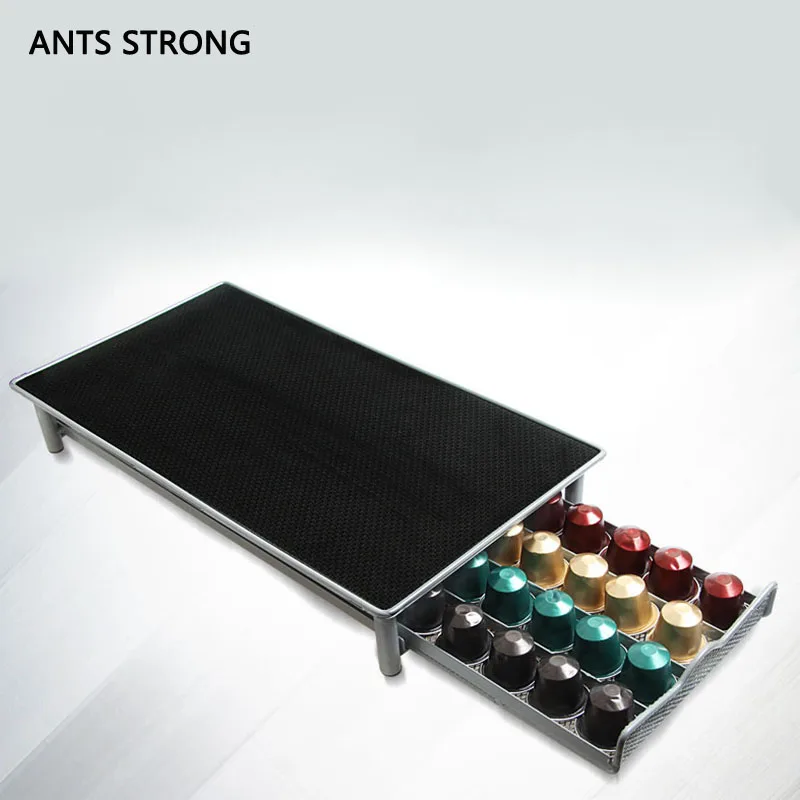 

ANTS STRONG coffee pod holder capsule storage rack/nespresso storage stand rack drawers coffee capsules shelves organization