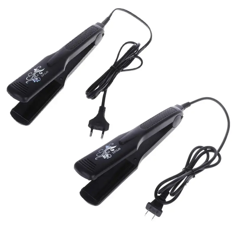 

2in1 Widen Hair Curler Straightener Rapid Heating Flat Iron Tourmaline Ceramic Plate