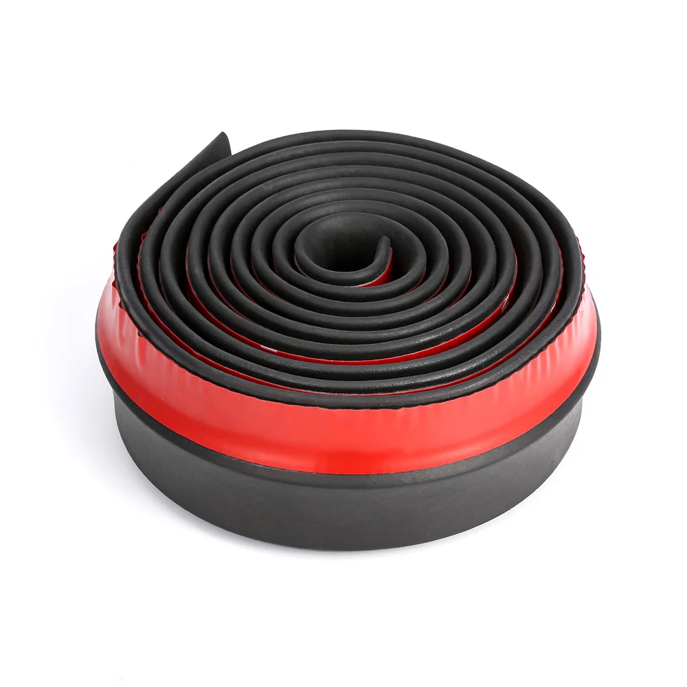 2,5 m Protector de coche parachoques delantero divisor de labios Kit de carrocería parachoques de Valance mentón de goma para coche tira 60mm de ancho 2,5 m Protector de coche parachoques delantero divisor de labios Kit de carrocería parachoques de Valance mentón de goma para coche tira 60mm de ancho