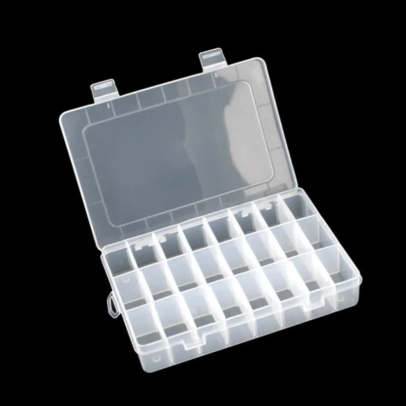 

Transparent Plastic Storage Boxes Jewelry Accessories Beads Display Carrying Case Container 205x145x40mm