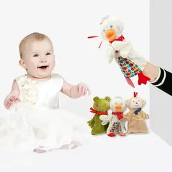 2019 горячие детские милые Мультяшные игрушки животное ручная марионетка обезьяна и лягушка утенок плюшевая игрушка кукла детское нежное