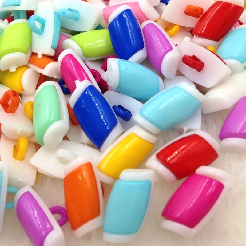 100pcs Plastic Button Candy backhole buttons sewing/appliques/craft