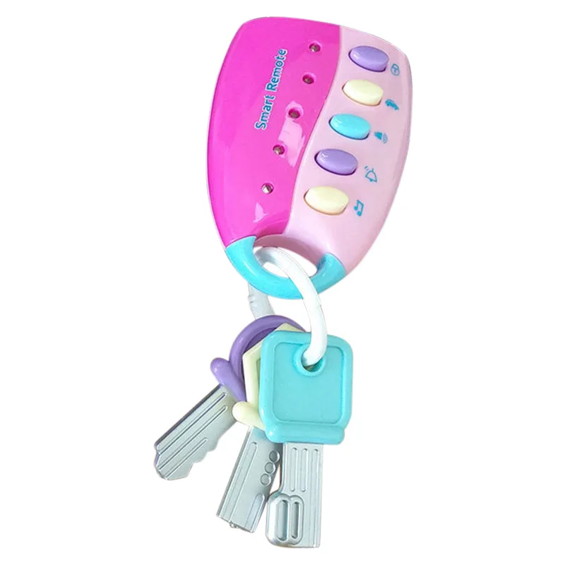 Cartoon Baby Kids Musical Smart font b Remote b font Car Key Toy Simulation Toys Car
