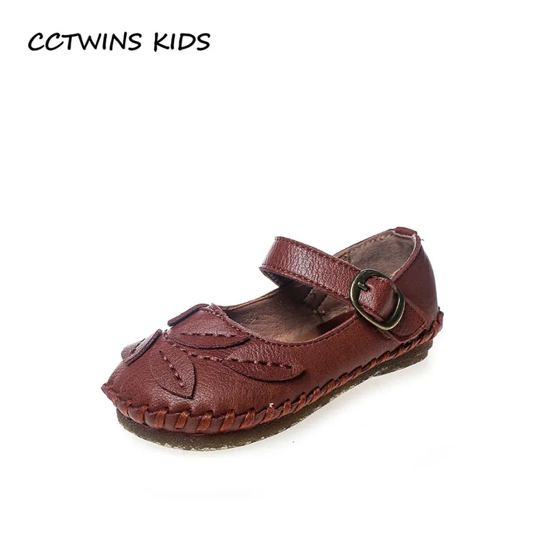 

CCTWINS KIDS 2018 Autumn Children Pu Leather Flat Baby Girl Fashion Party Mary Jane Toddler Brand Princcess Shoe GM2088