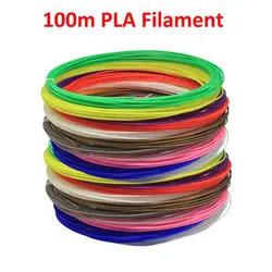 3D 3d-ручка нити 100 м PLA 20 цвета 5 каждый цвет 1,75 мм диаметр для 3d принтеры зеленый защиты окружающей среды материал