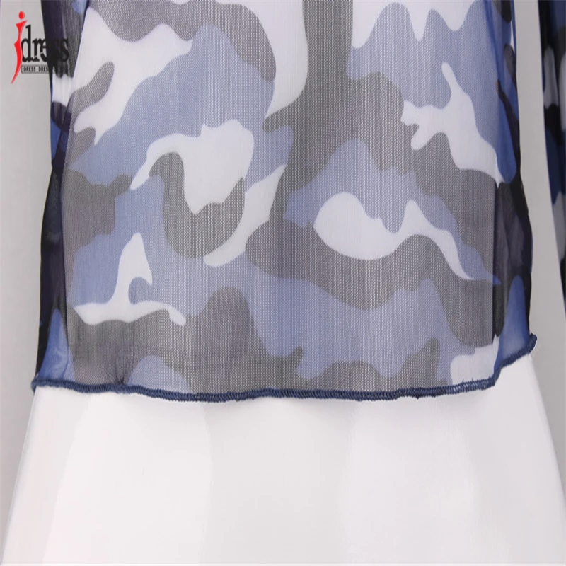Hambelela Female Clothing Camouflage T-shirt Cape Top Summer Tops O Neck Long Sleeve Blusas Sexy Sheer Womens Tops and Blouses (9)