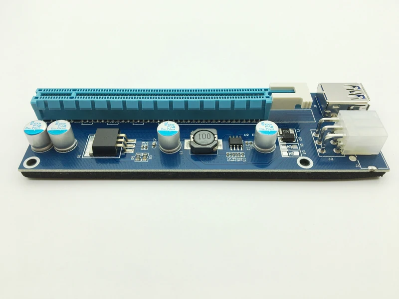 Riser VER007 PCI E Express 1x to 16x Card USB 3 0 кабель для передачи данных SATA до 6Pin IDE Molex Power BTC Bitcoin Miner