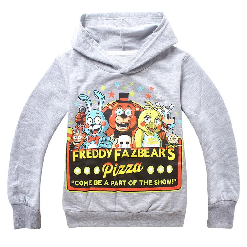 Лидер продаж, верхняя одежда для мальчиков, толстовки с капюшоном Five Nights at Freddy's FNaF, детские толстовки для мальчиков, Детская куртка топы с рисунками, костюм