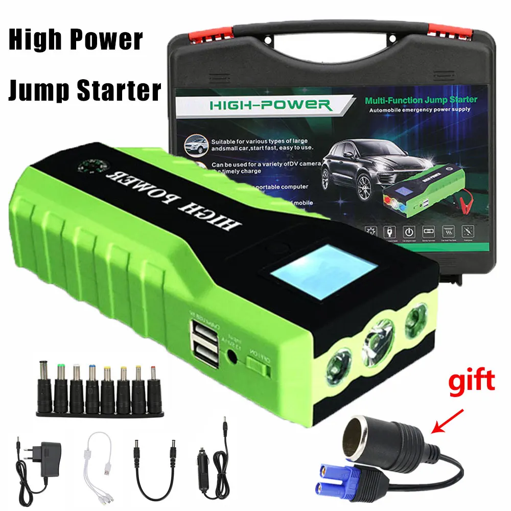 High Power Car Jump Starter Multifunction Charger Battery Emergency Portable Power Bank Pack Booster Buster 12V Starting Device High Power Car Jump Starter Multifunction Charger Battery Emergency Portable Power Bank Pack Booster Buster 12V Starting Device