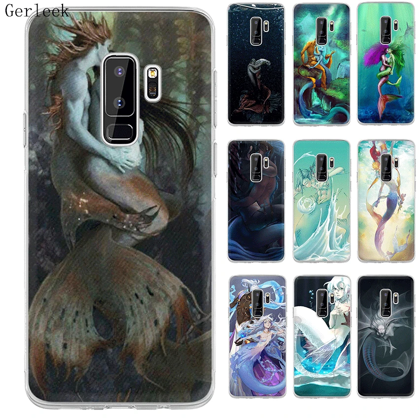 Чехол для телефона с рисунком русалки Desxz на тему любви Samsung Galaxy A3 A5 A6 A8 A7 A9 Plus 2018 |